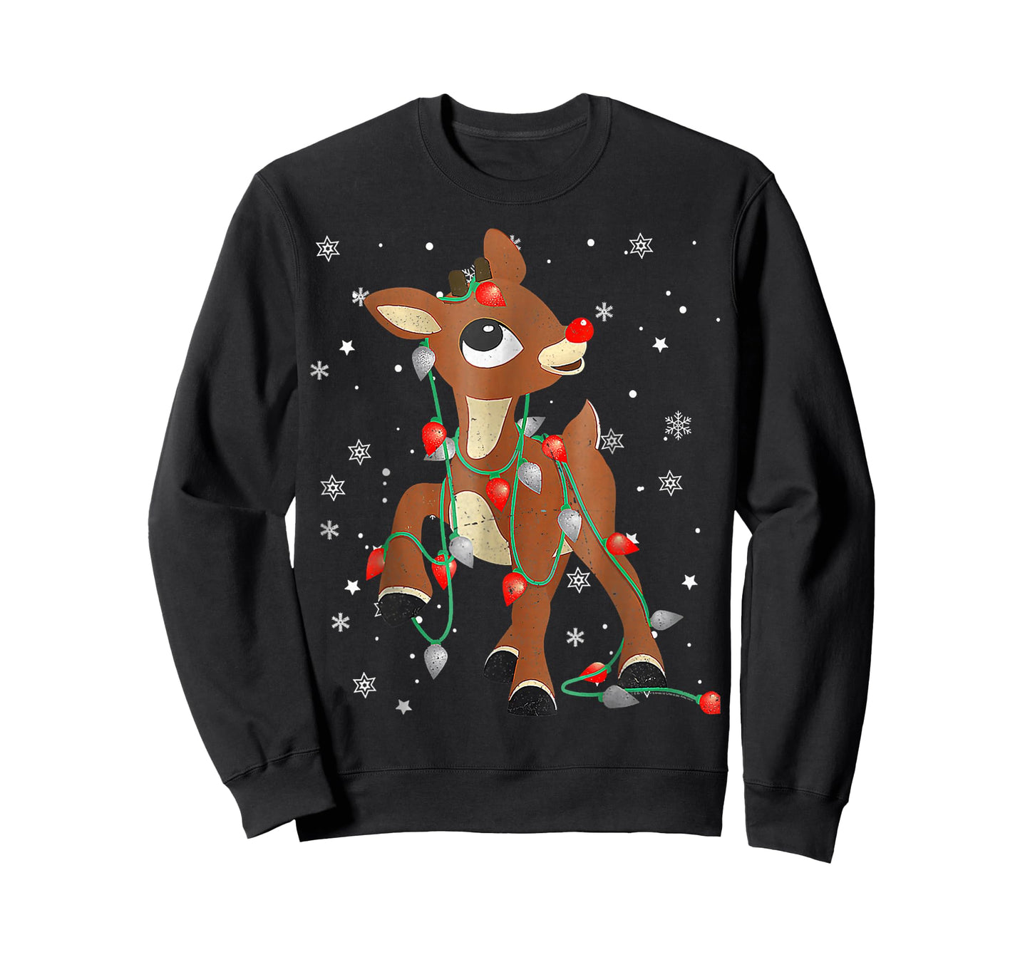 Cute Rudolph The Red Nose Reindeer for Kids Christmas T-Shirt