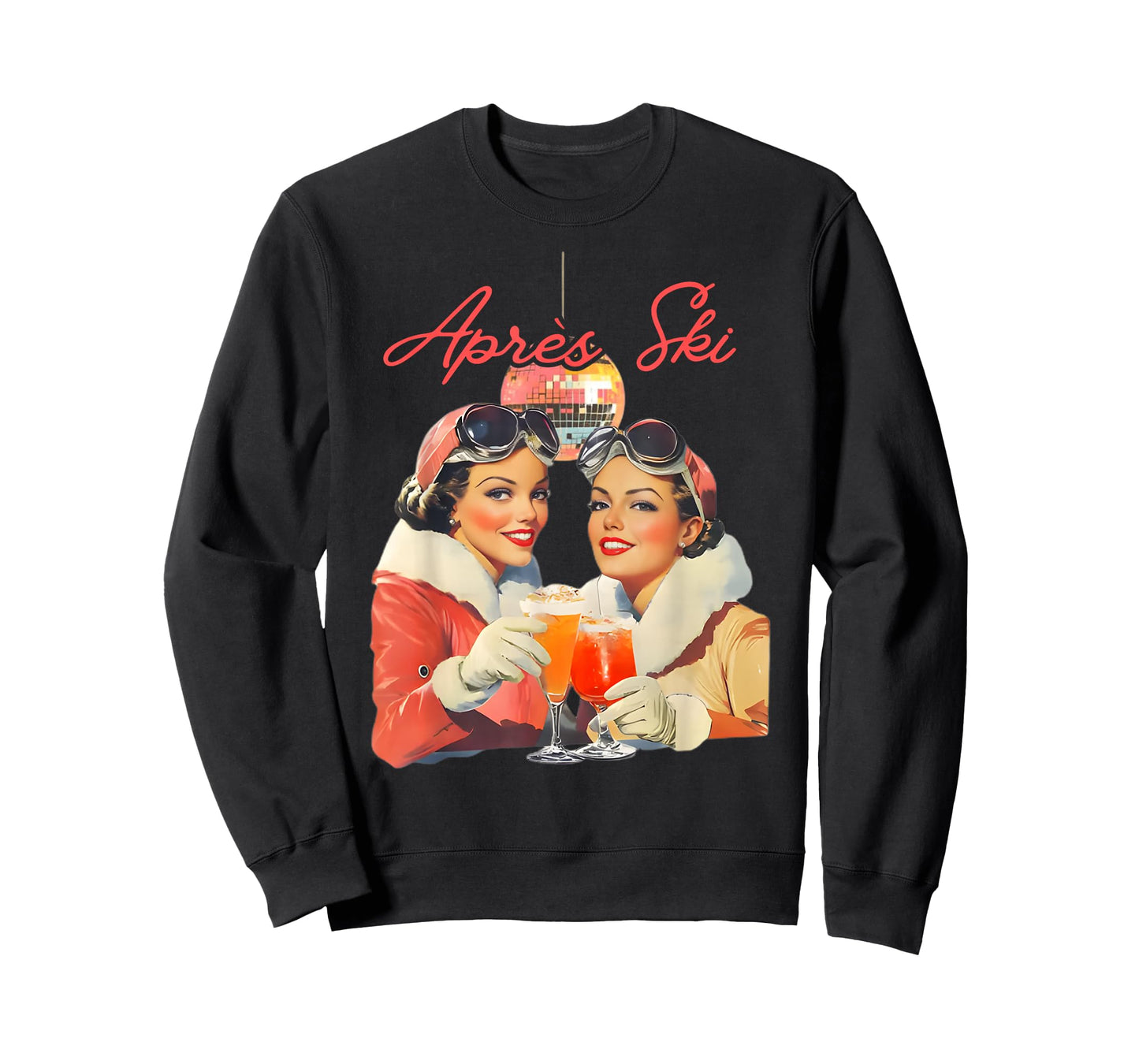 80s Apres ski Outfit Men Women Skier Freerider Skiing ski T-Shirt