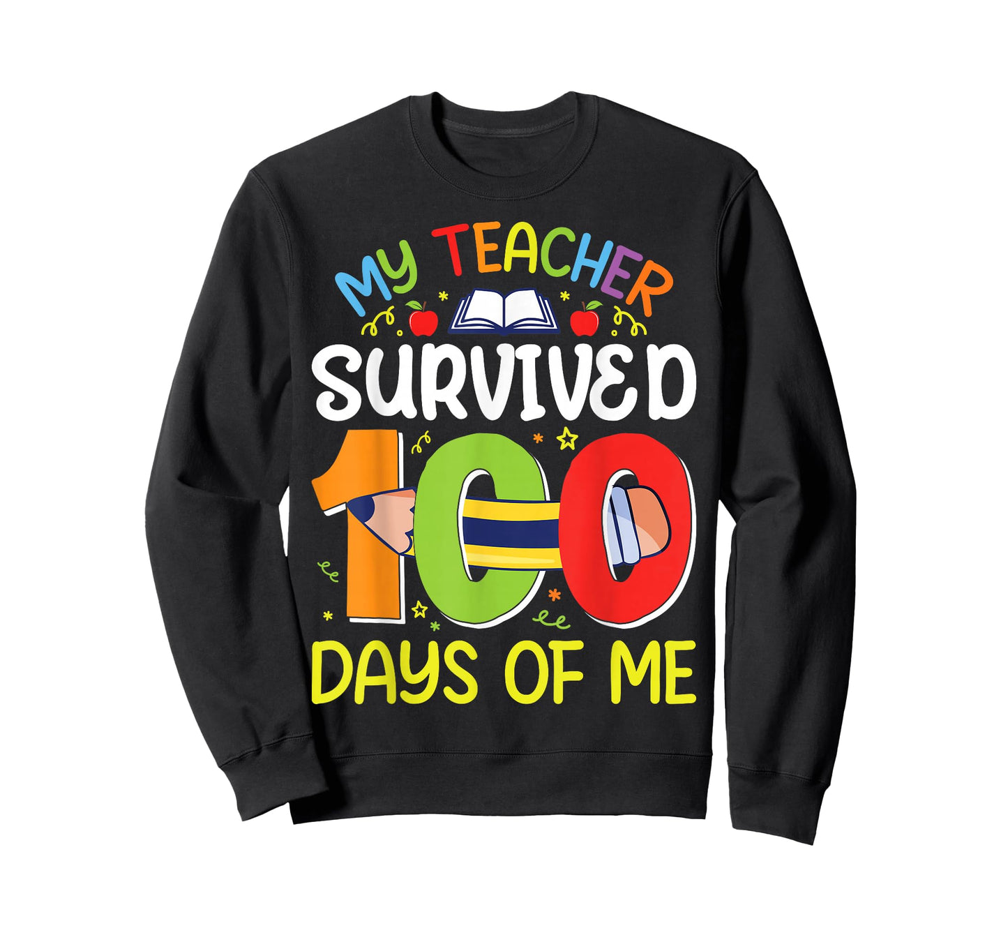 My Teacher Survived 100 Days of Me Funny 100th Day of School T-Shirt