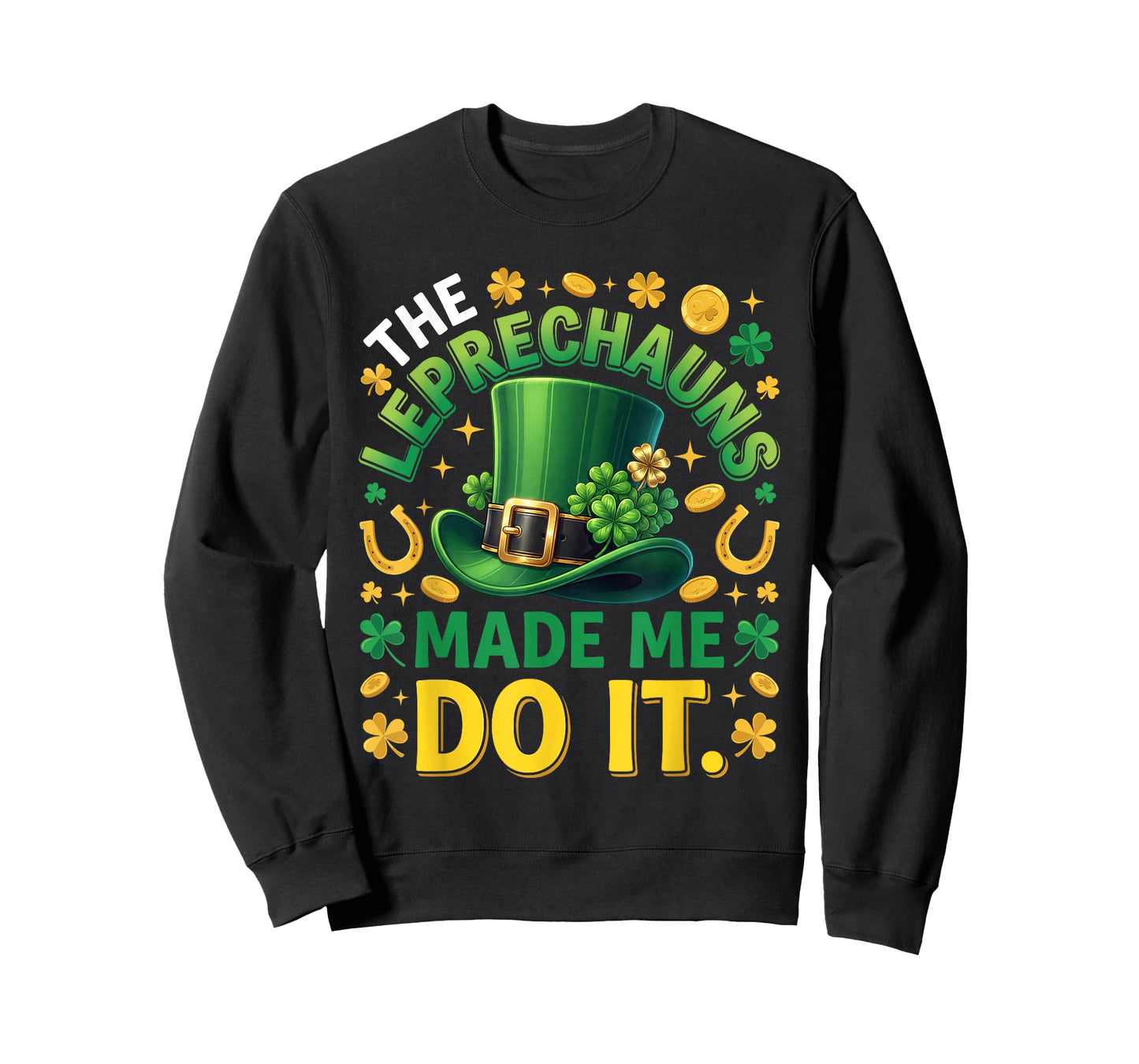 Shamrock Leprechauns St Patricks Day Boys Men Tee T-Shirt