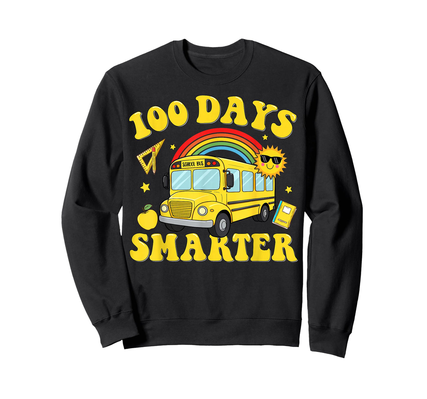 100 Days Smarter for Kid Boys Girls Youth Students 100th Day T-Shirt