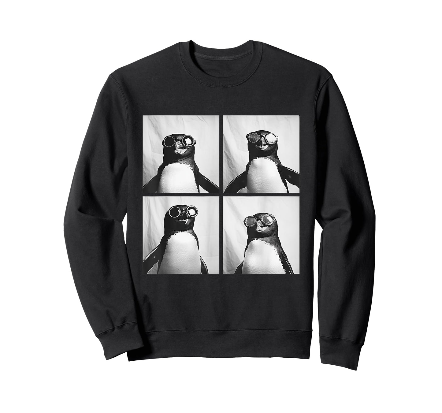 Funny Penguins with Sunglasses Cool Birds Animals Humor Meme T-Shirt