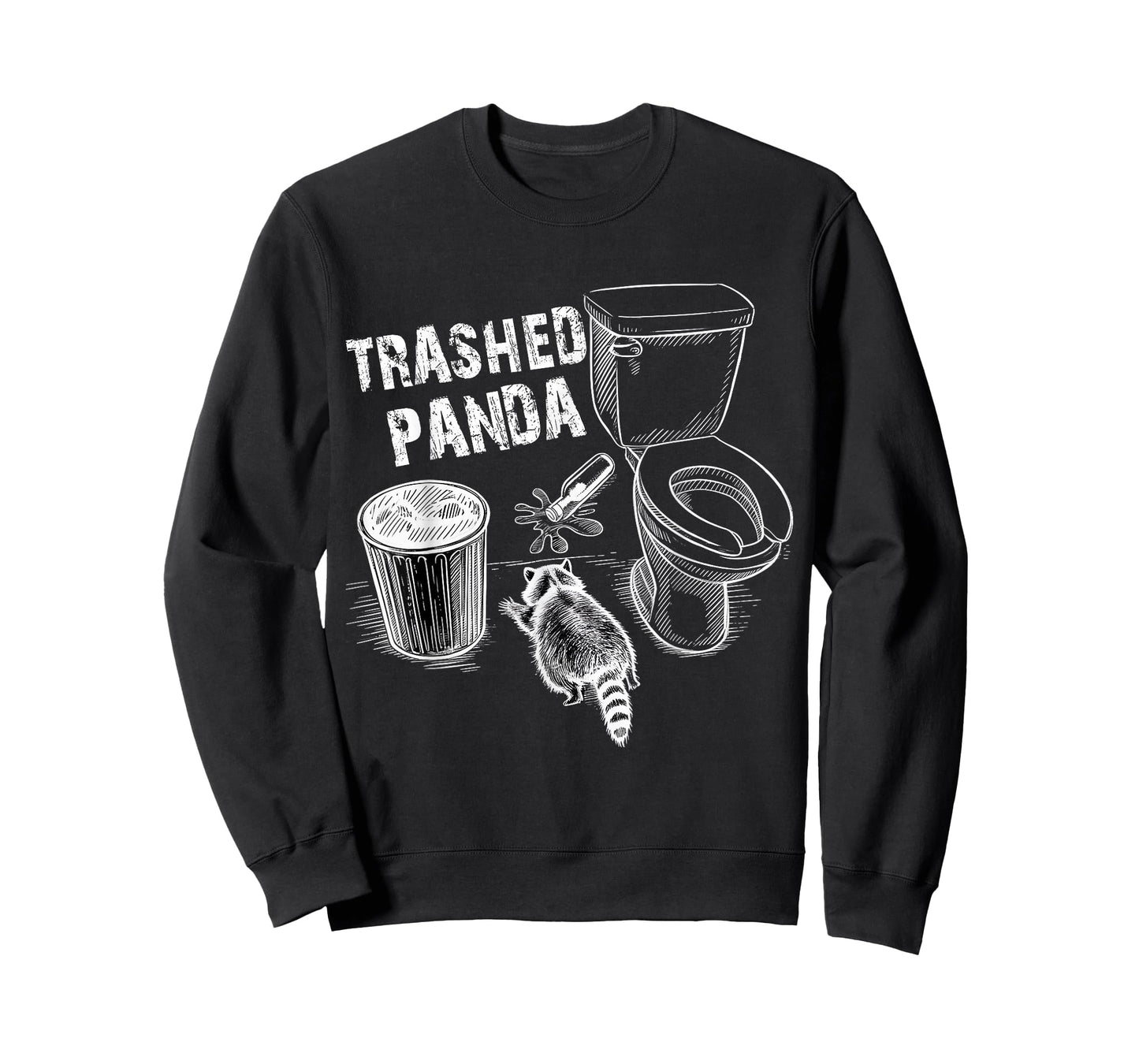Trashed Panda Funny Drunk Racoon T-Shirt
