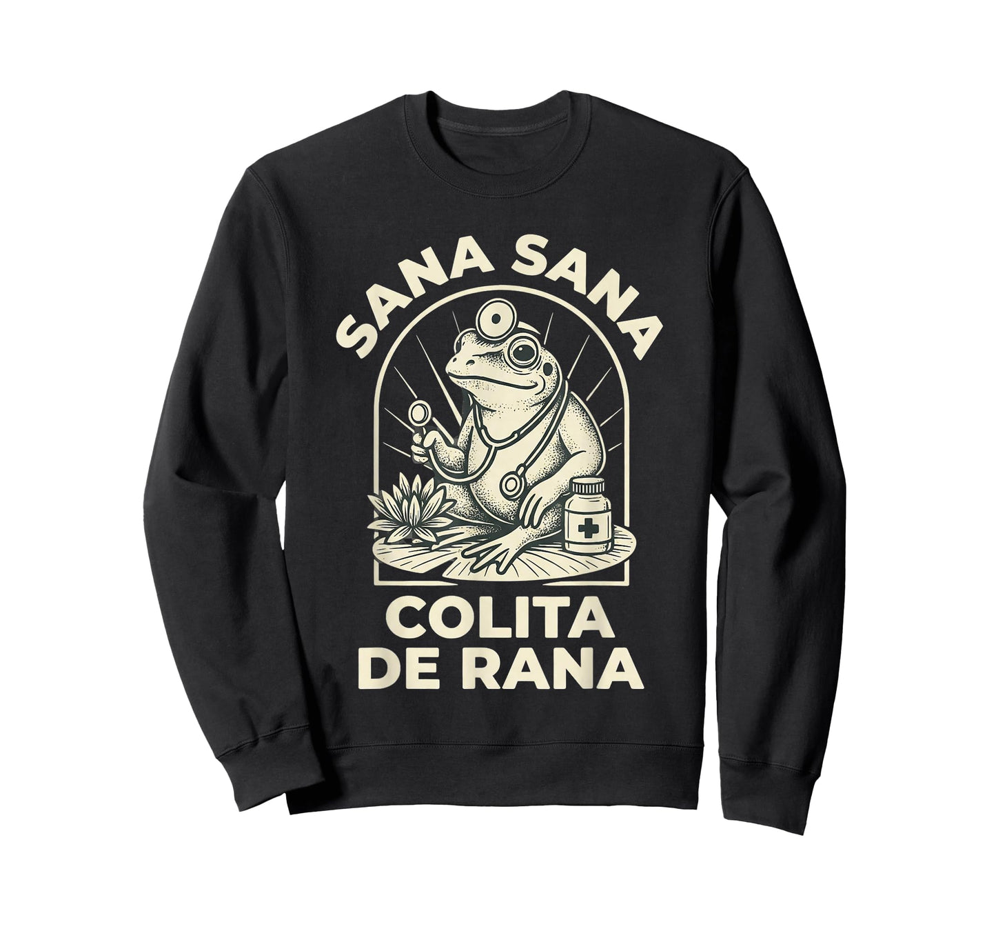 Funny Frog Sana Sana Colita De Rana Cute Mexican Nurse Retro T-Shirt