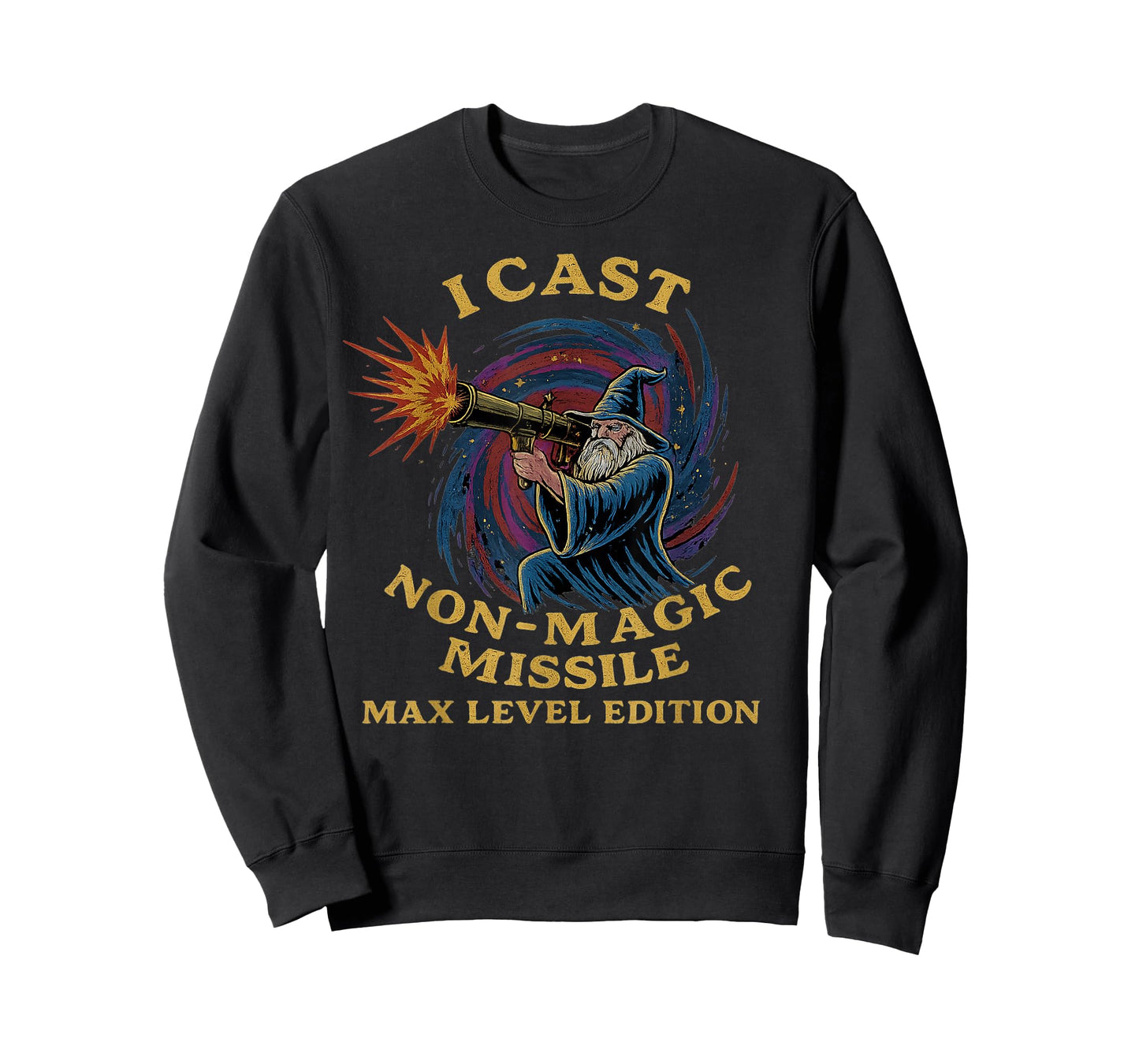I Cast Non-Magic Missile Funny Wizard Parody Meme T-Shirt