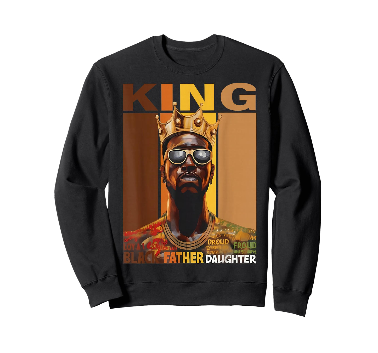 Black King African American Men Black History Month Graphic T-Shirt