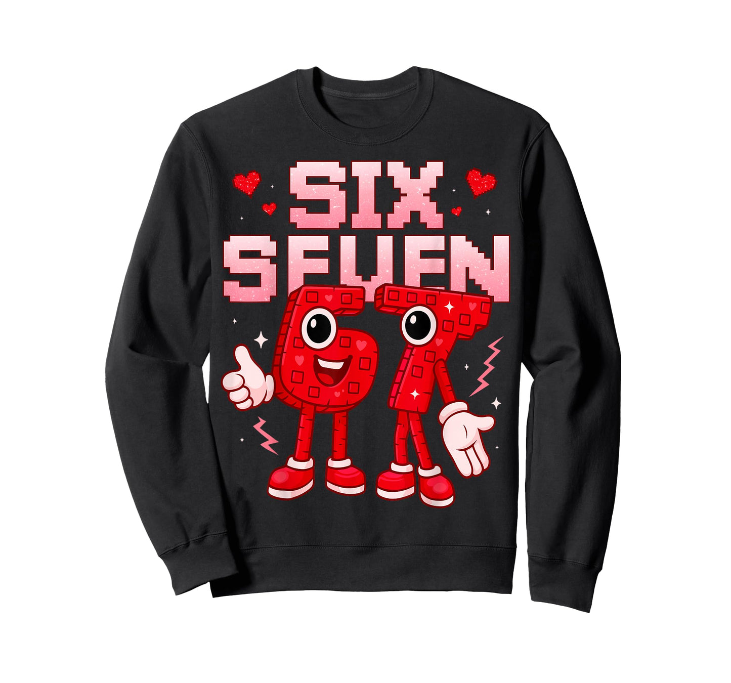67 Six Seven for Kids Boys Youth Womens Adult Valentines Day T-Shirt