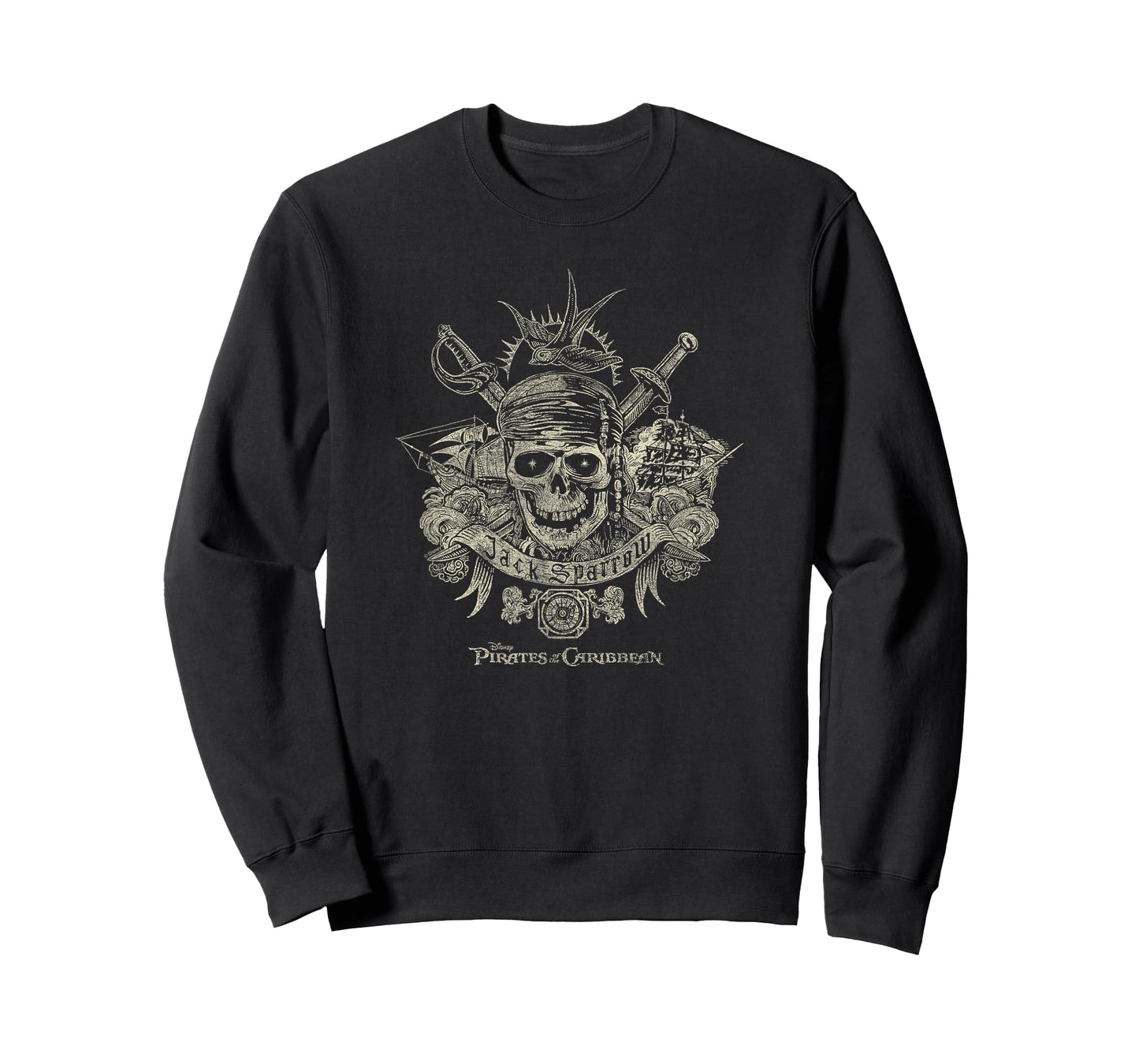 Pirates of The Caribbean - Jack Sparrow Tattoo T-Shirt