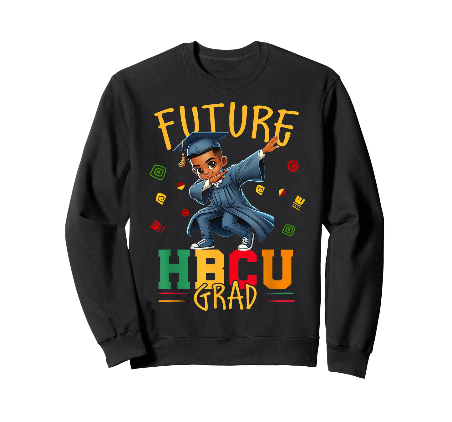 Future HBCU Grad Black History Month Graduation Boys Kids T-Shirt