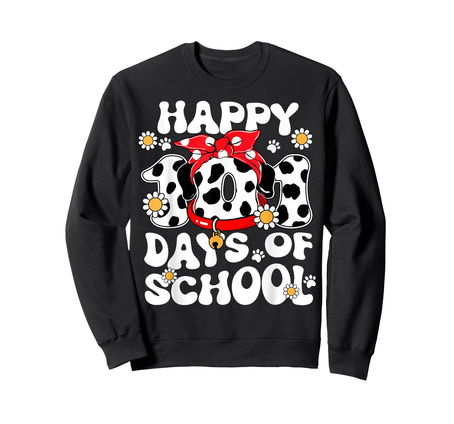 100 Days of School Dalmatian Dog 100th Day of School Kids T-Shirt
