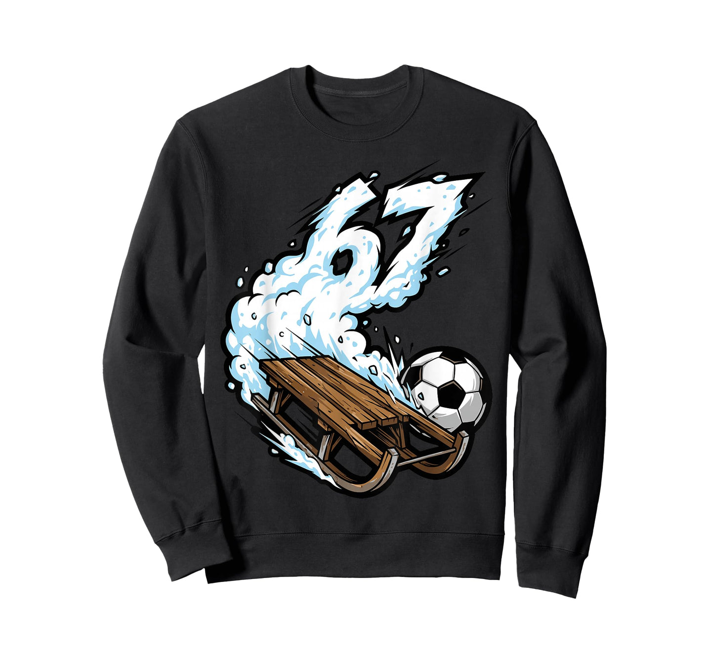 Sled Soccer 67 Snow Speed Funny Winter Sports T-Shirt