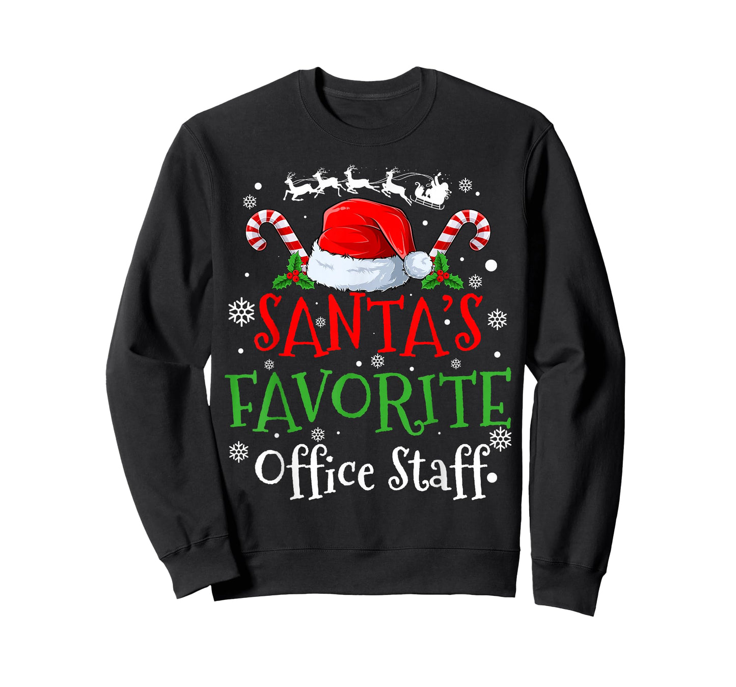 Santa's Favorite Office Staff Christmas Party T-Shirt