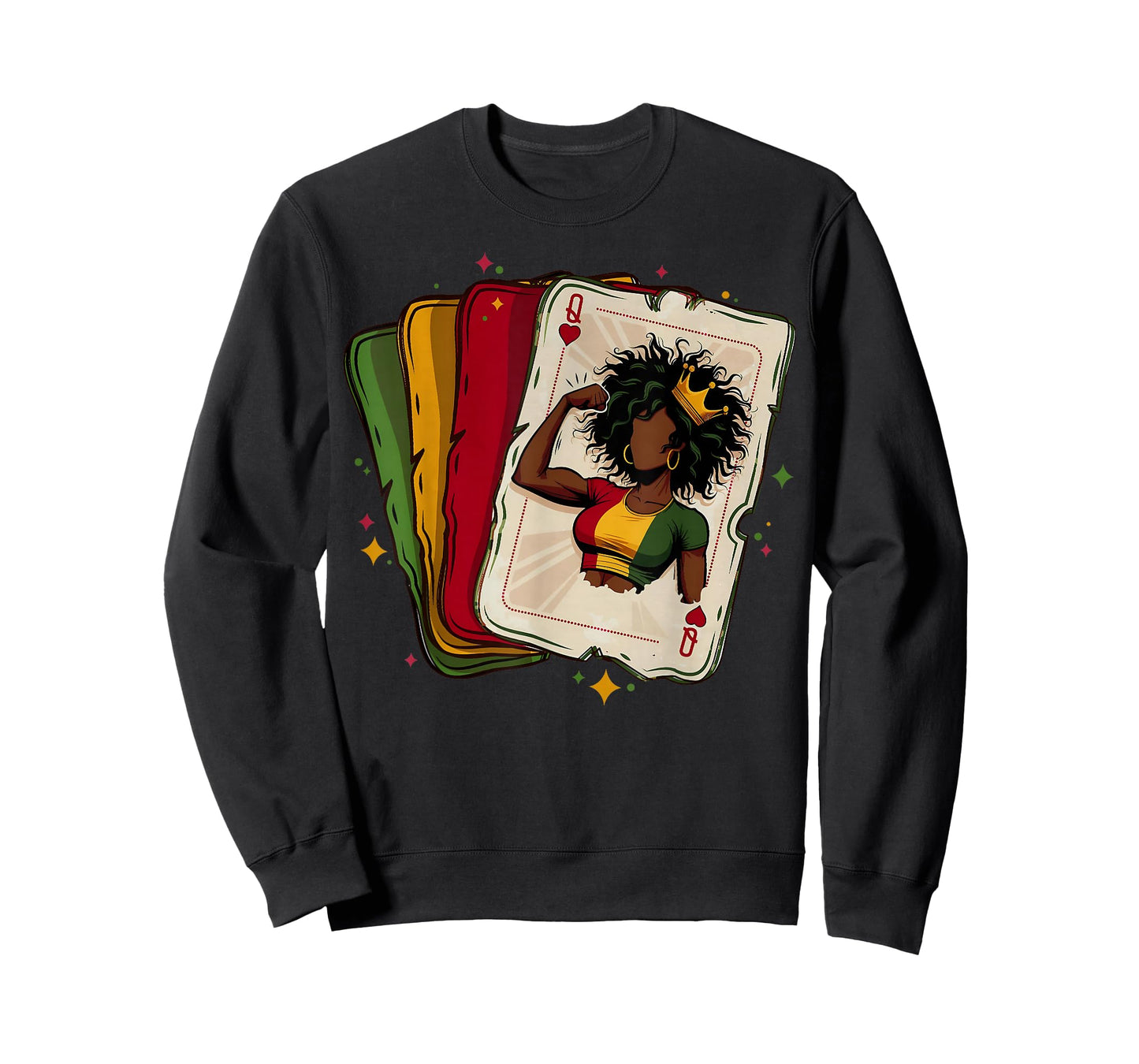 Afro Queen Black Woman African Melanin Black History Month T-Shirt