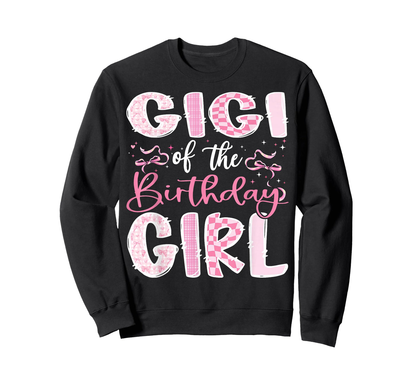 Gigi of The Birthday Girl Pink Coquette Bow Family T-Shirt