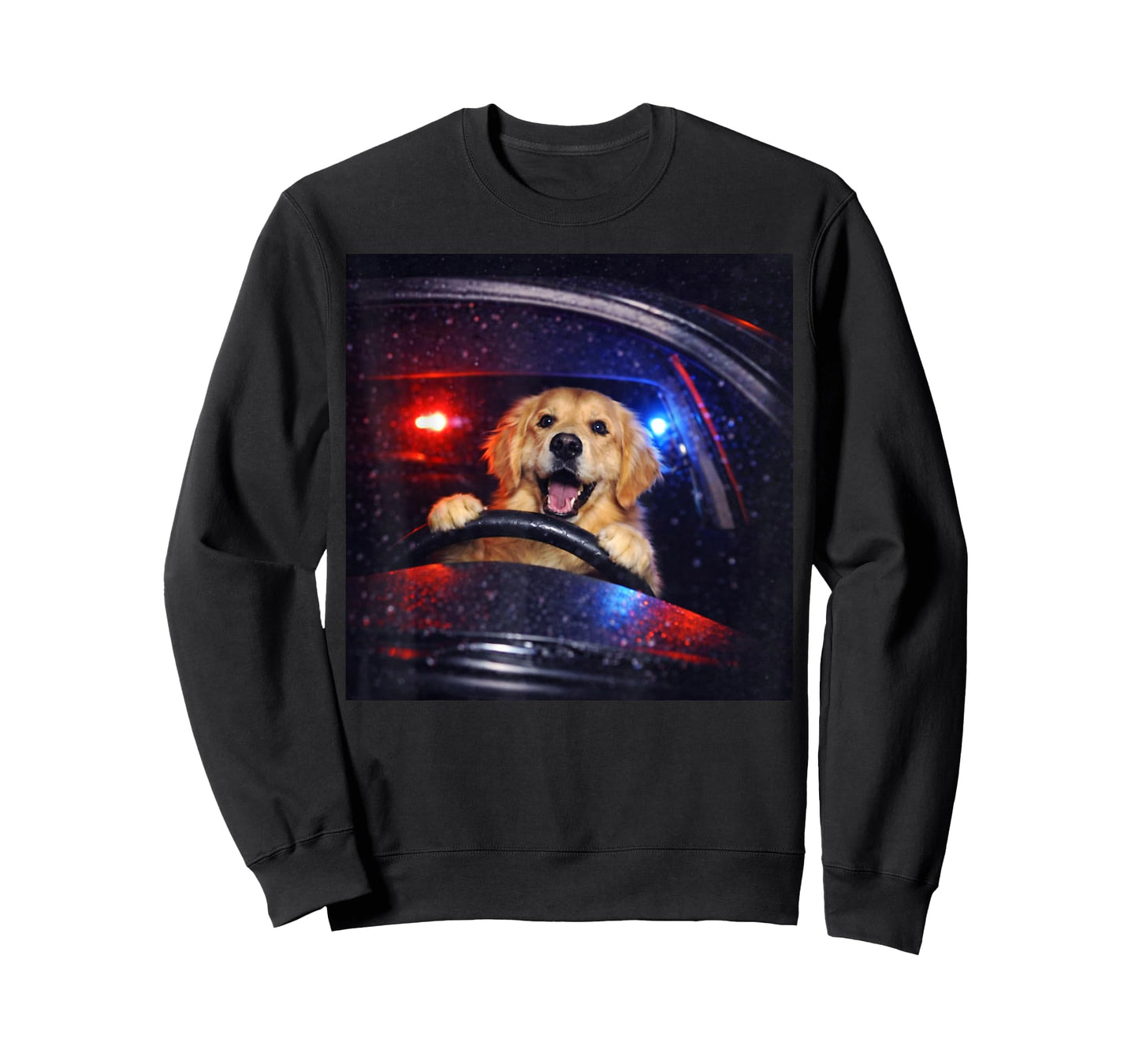Funny Golden Retriever Driving Meme Dog Driving A Car T-Shirt
