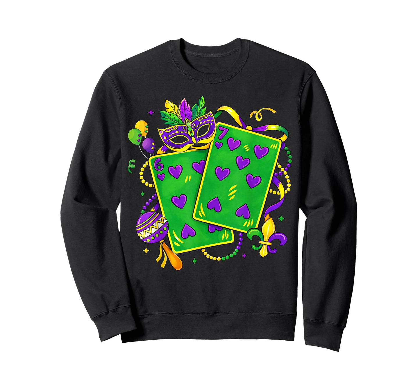 Six Seven 67 Mardi Gras Funny Mardi Gras Parade Men Women T-Shirt