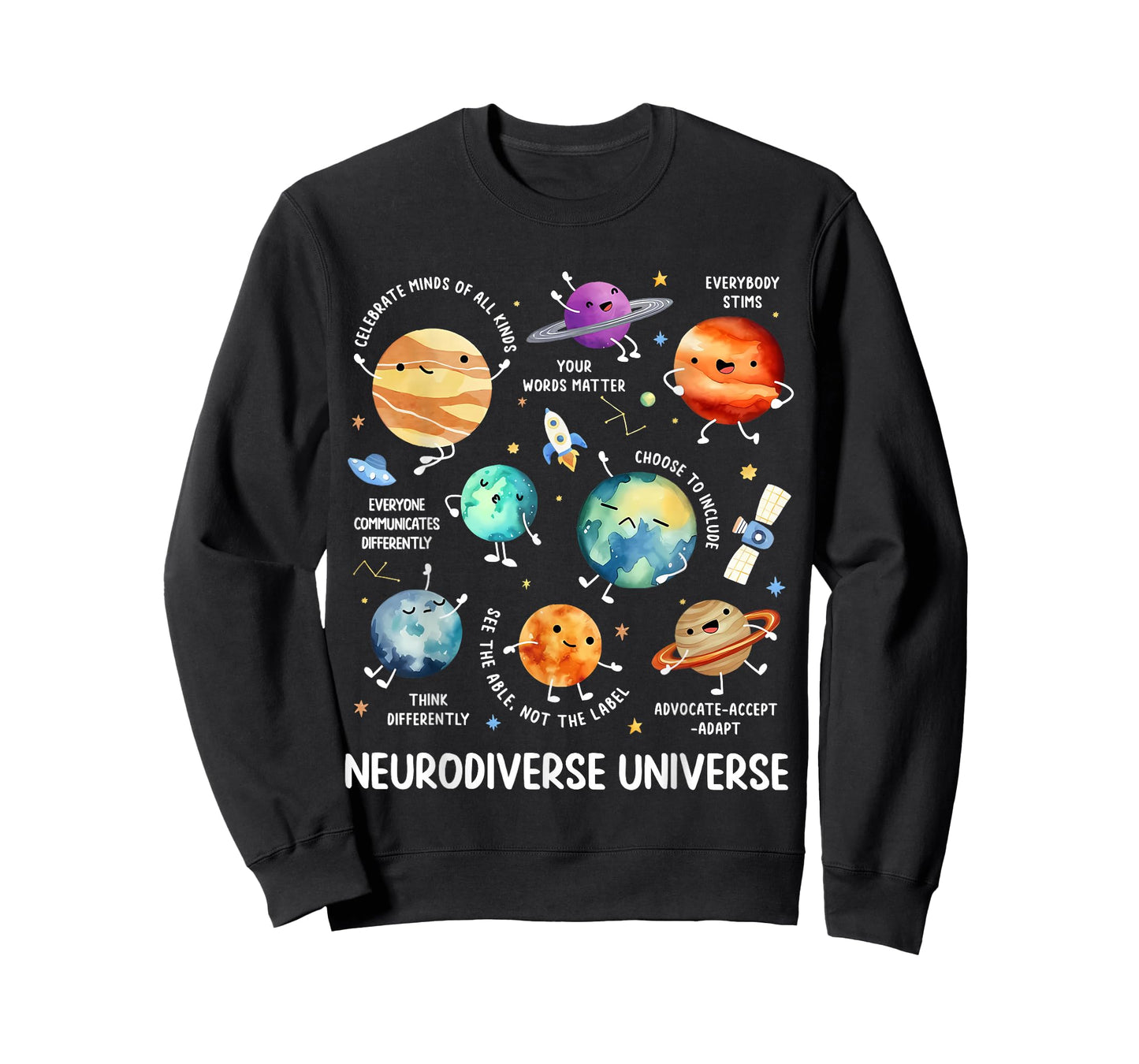 Neurodiverse Universe Neurodiversity Autism Awareness Kids T-Shirt