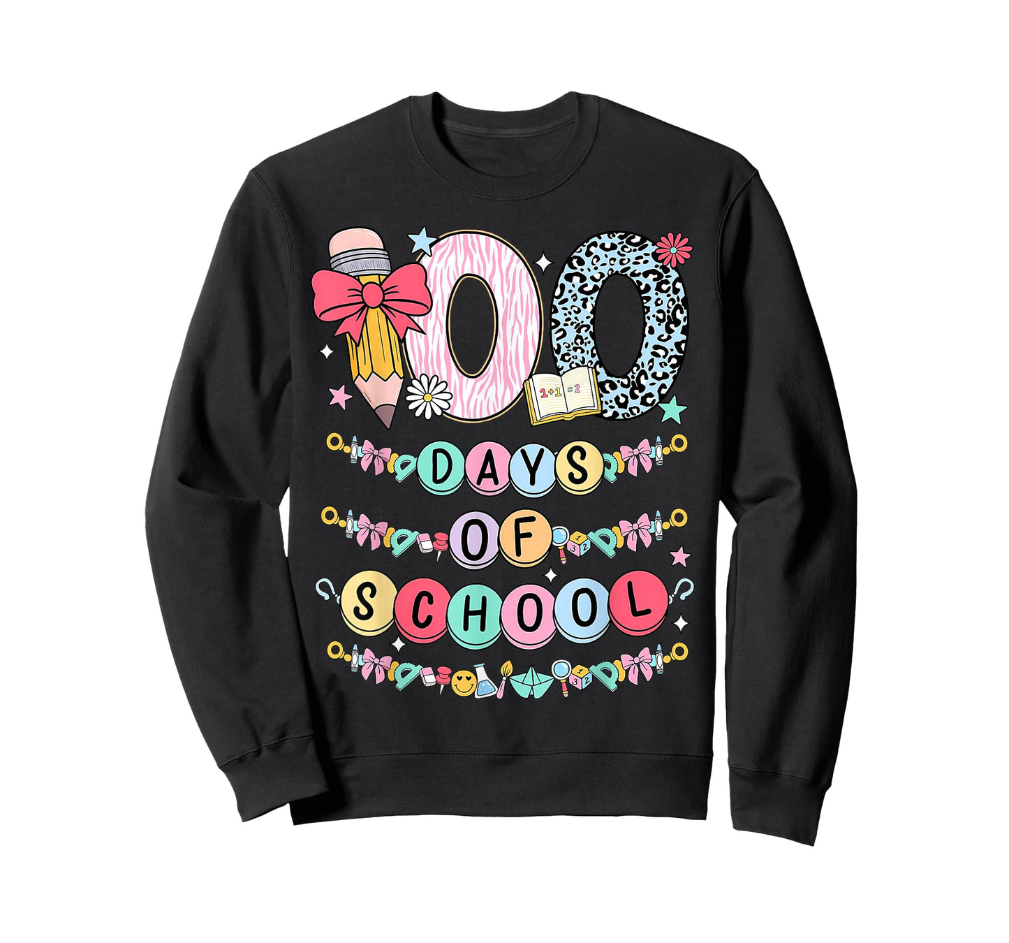 100 Days of School Friendship Bracelets 100 Days Smarter Kid T-Shirt