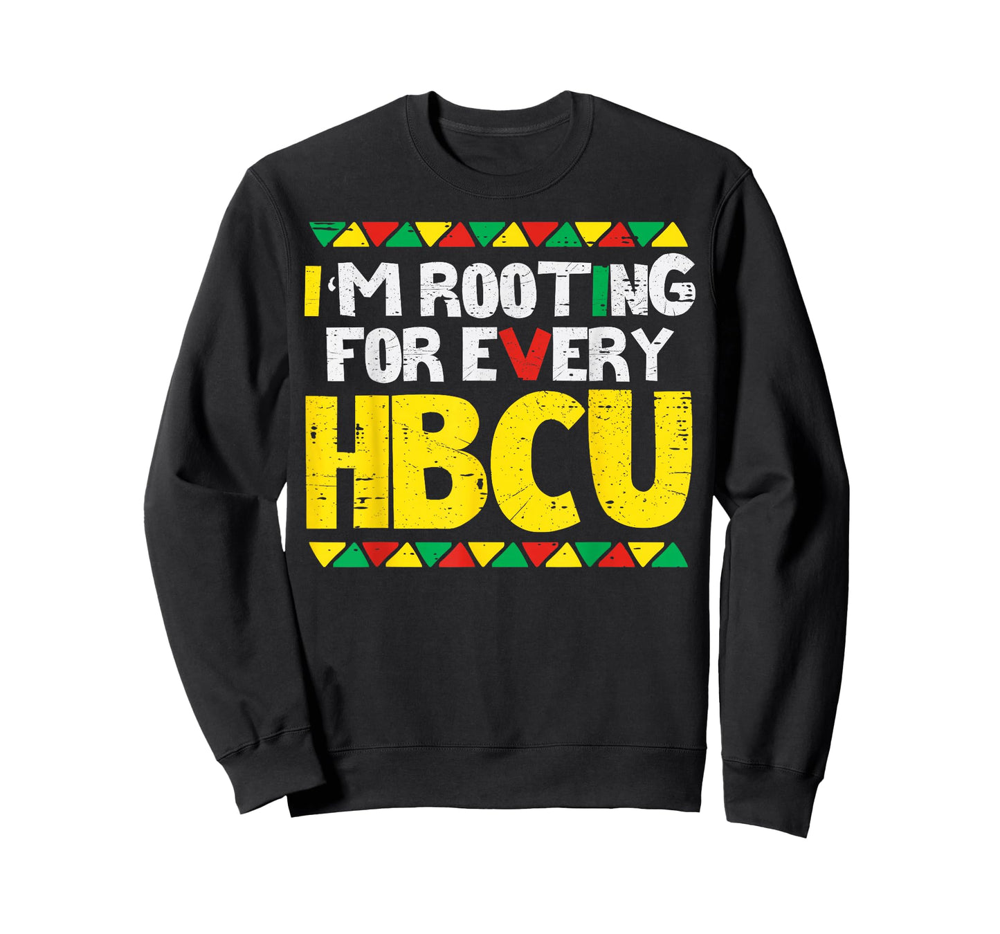 Black History Rooting for Every HBCU Teacher Men Women Kids T-Shirt