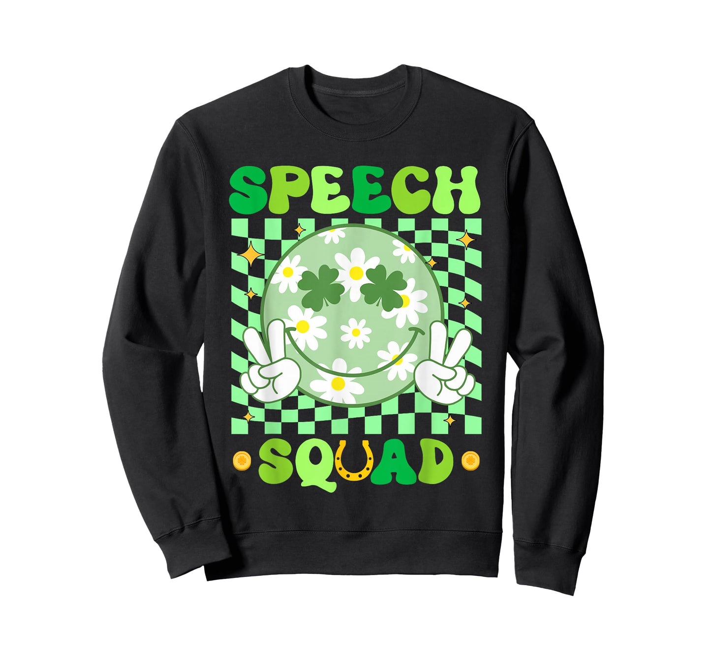 Groovy Speech Squad St Patricks Day SLP Teacher Saint Paddys T-Shirt