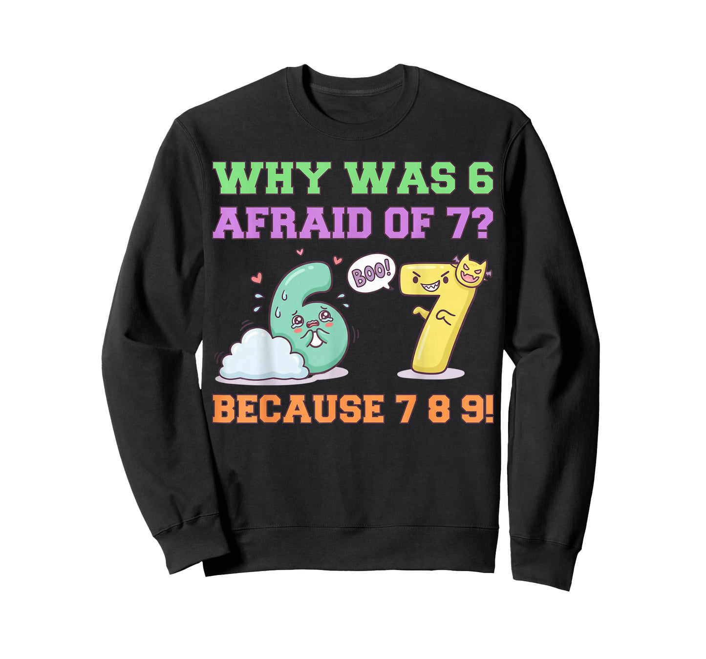 Number 67 6 7 6/7 6-7 Meme Costumes Why was 6 Afraid of 7 T-Shirt
