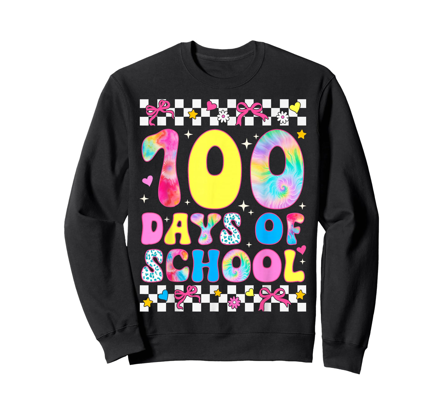 100 Days of School Tie Dye 100th Day of School Boys Girls T-Shirt
