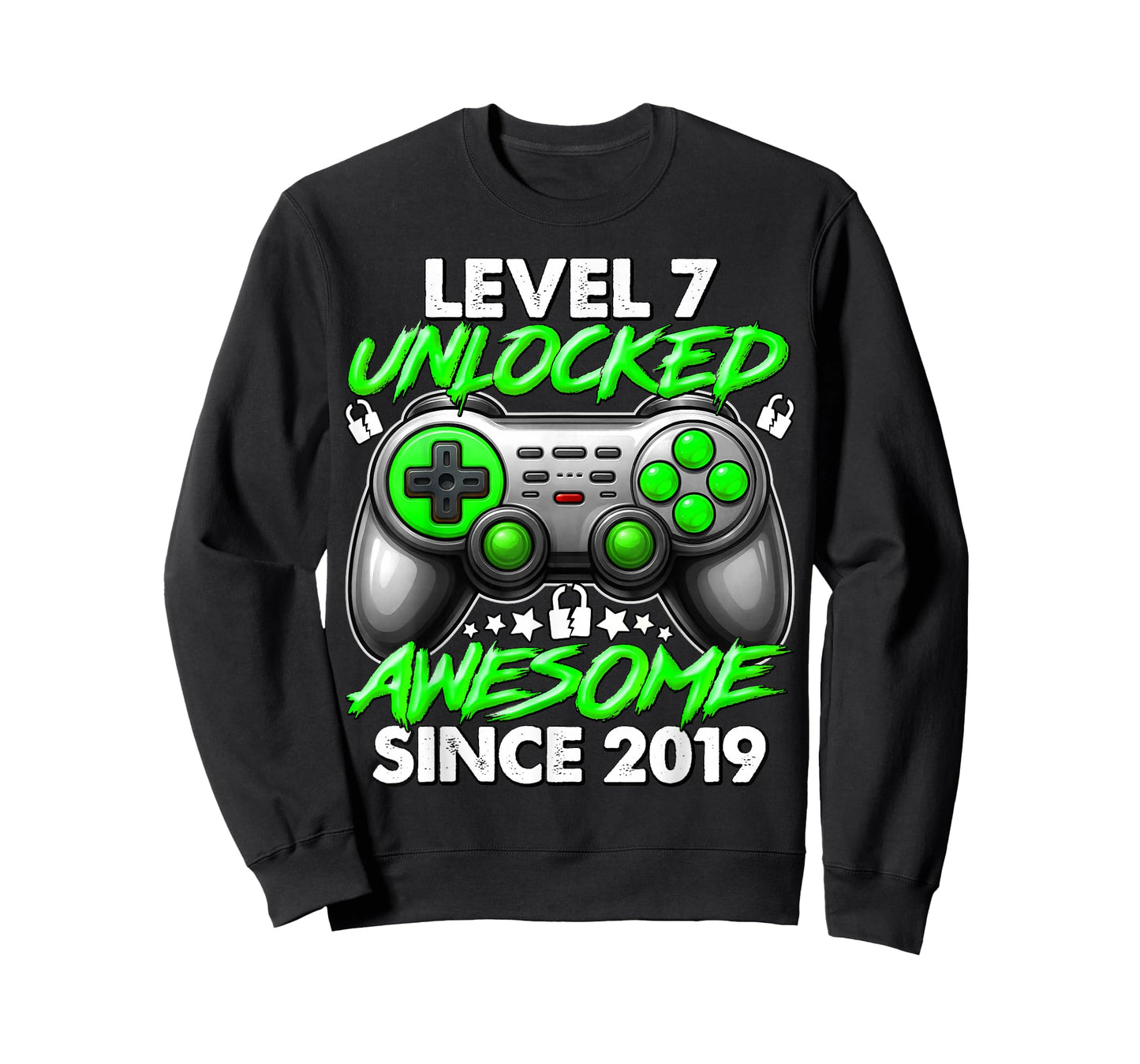 Level 7 Unlocked 7 Year Old Gifts for Boys 7th Birthday Boy T-Shirt