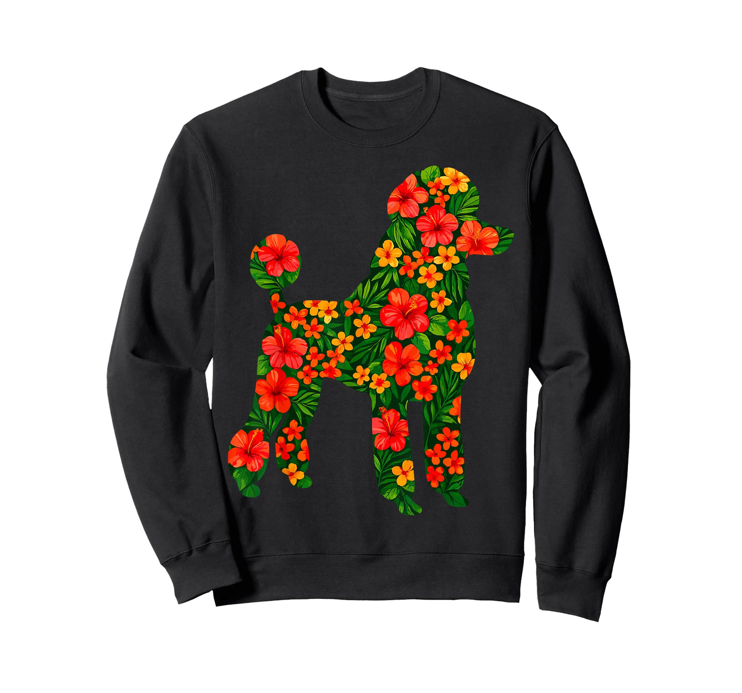 Floral Poodle T-Shirt