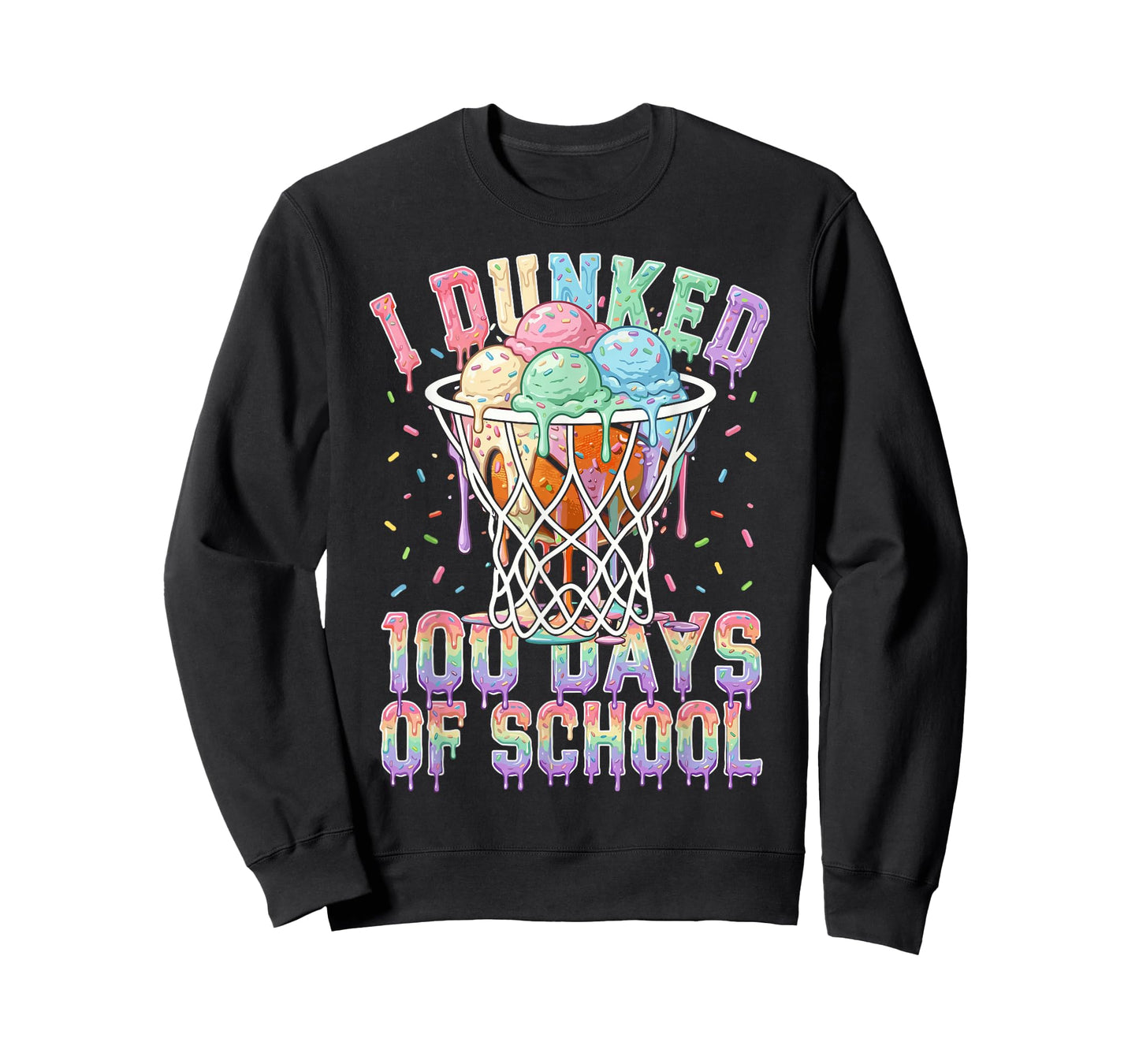 100 Days of School Basketball for Boys Kids 100th Day T-Shirt