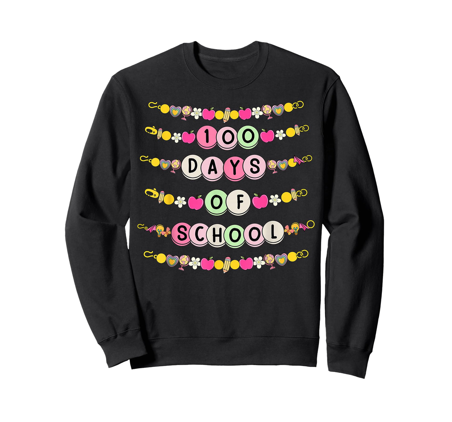 100 Days of School Friendship Bracelets 100 Days Smarter Kid T-Shirt