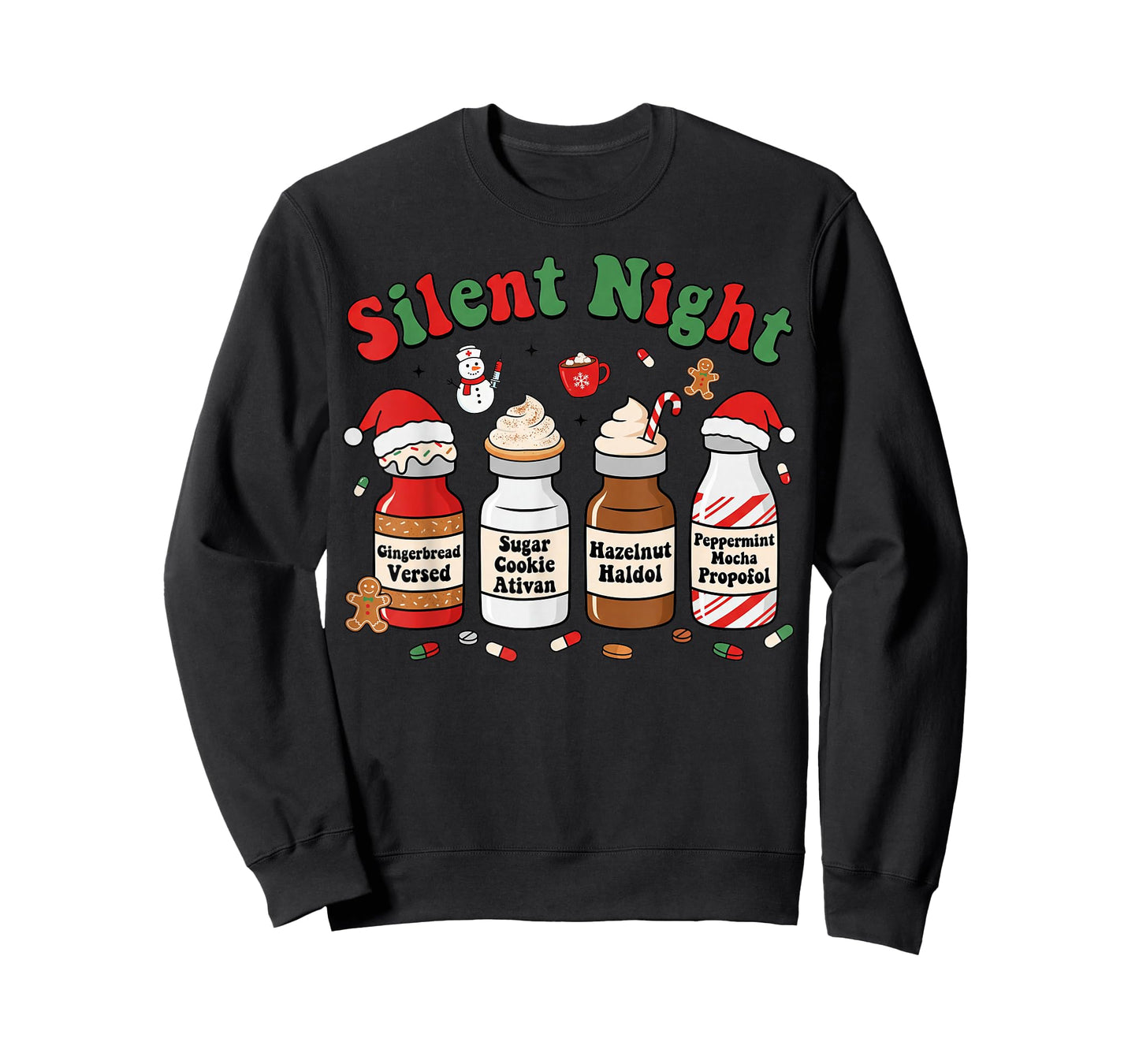 Funny Christmas Nurse Medical Christmas ICU nicu RN Nurse T-Shirt