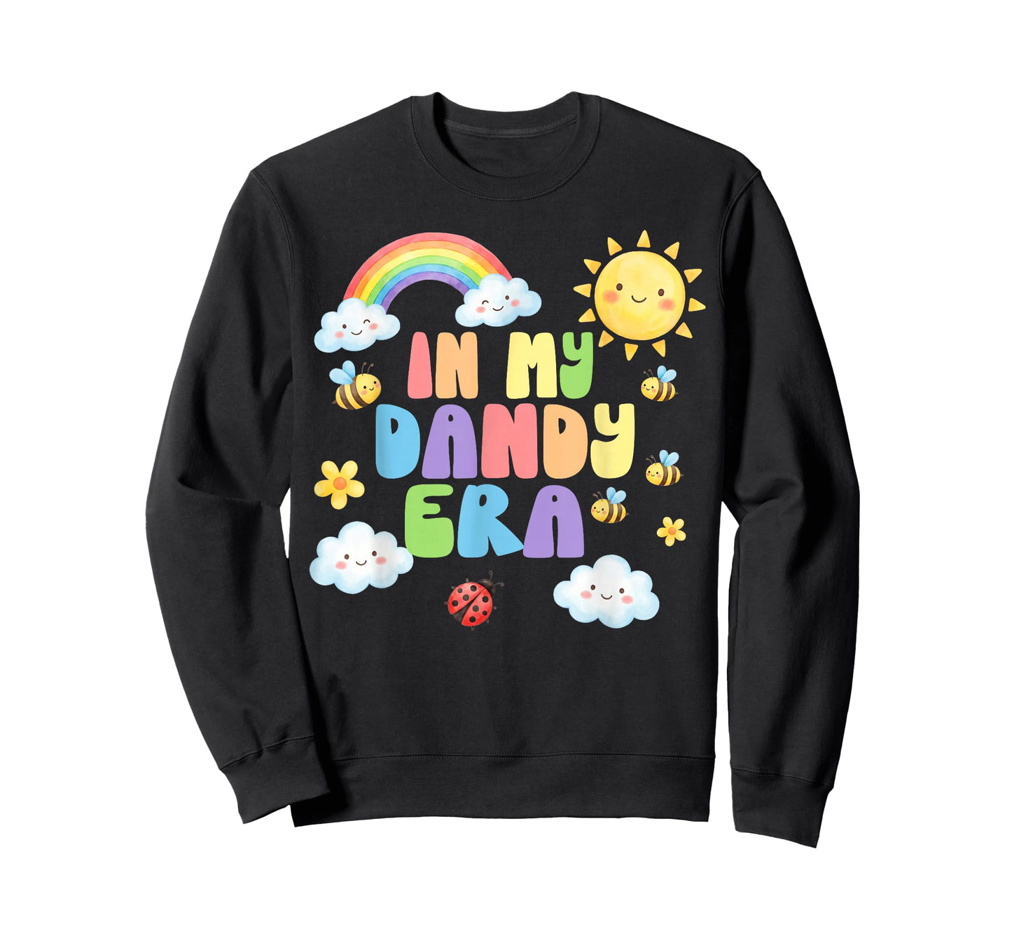 in My Dandy Era Funny Kids Cute Rainbow Teacher Kid Costume T-Shirt