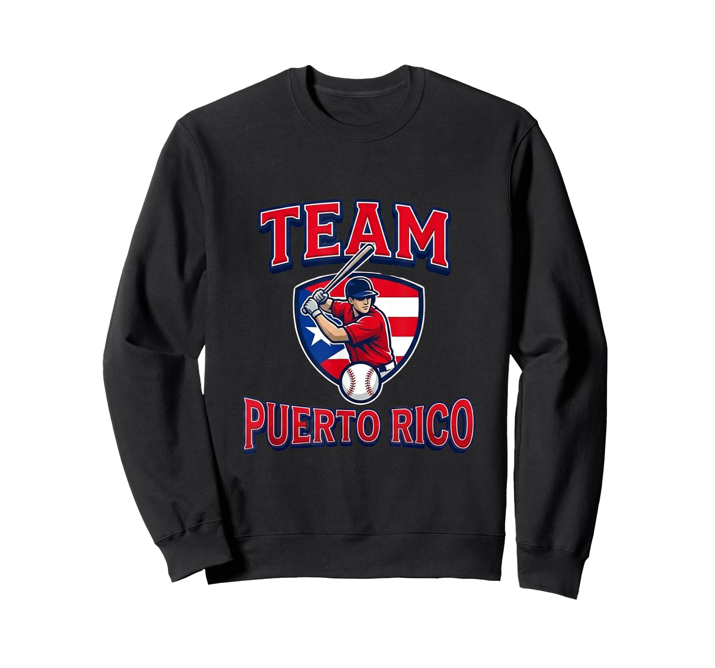 Team Puerto Rico Baseball Flag Patriotic T-Shirt