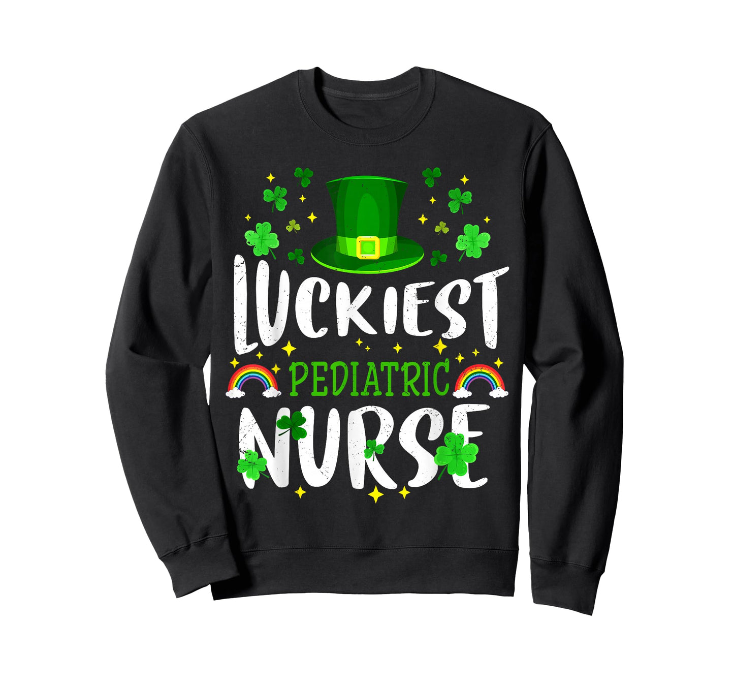 Luckiest Pediatric Nurse St Patricks Day Leprechaun T-Shirt