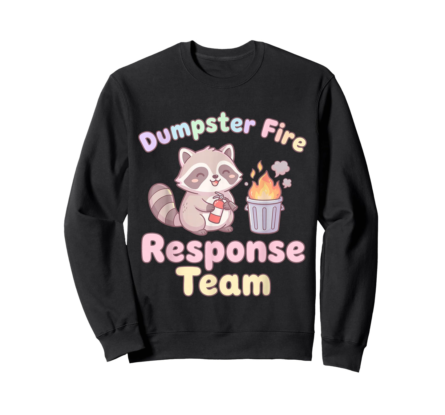 Dumpster Fire Response Team Raccoon Kawaii T-Shirt