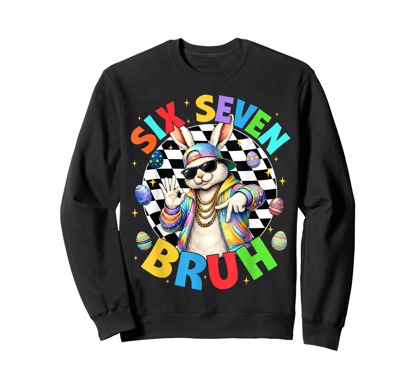 Bruh Cool Rabbit Hip Hop Bunny Easter Men Boy Kid T-Shirt