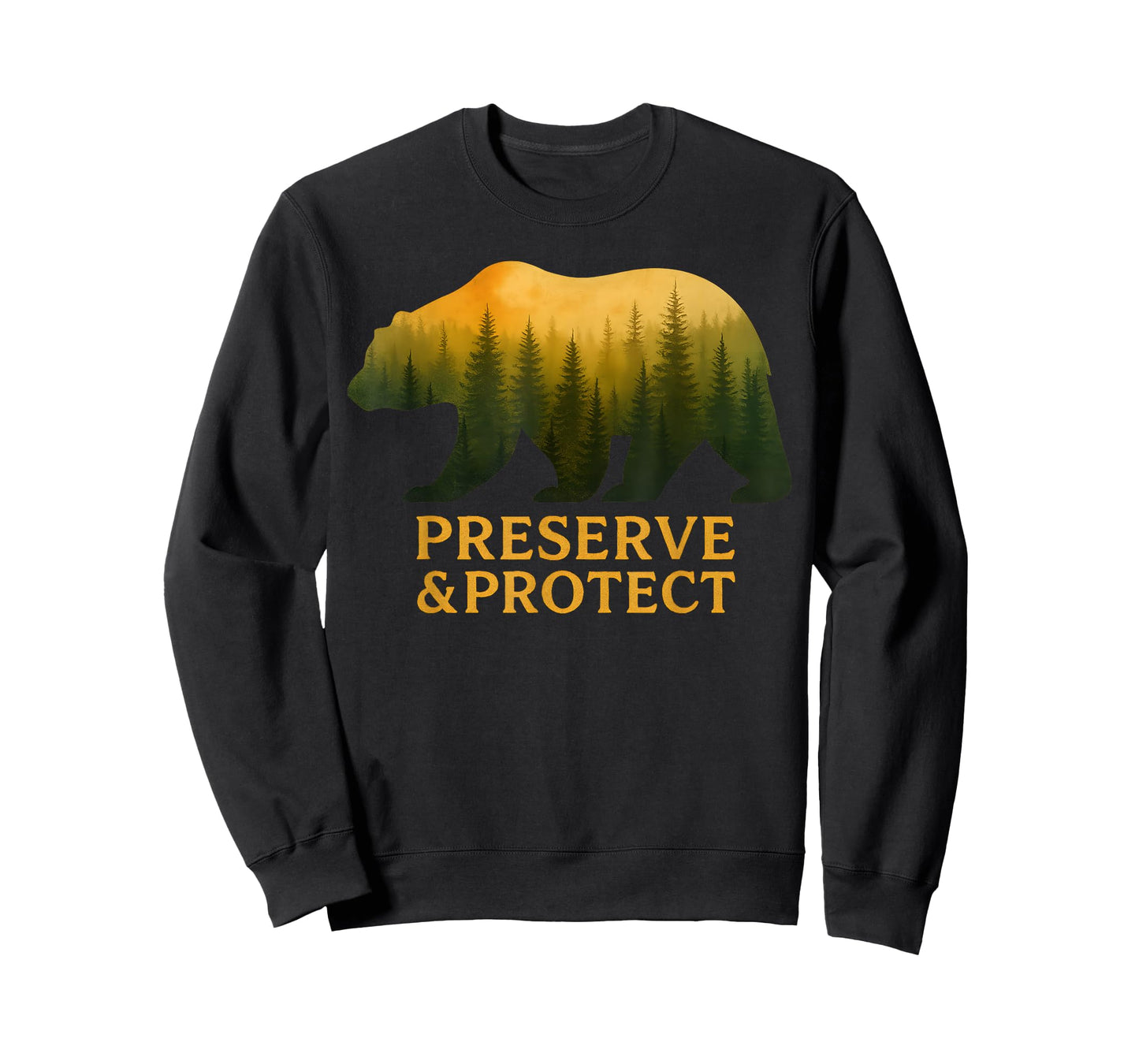Preserve Protect Bear Forest Wildlife Nature Gifts T-Shirt
