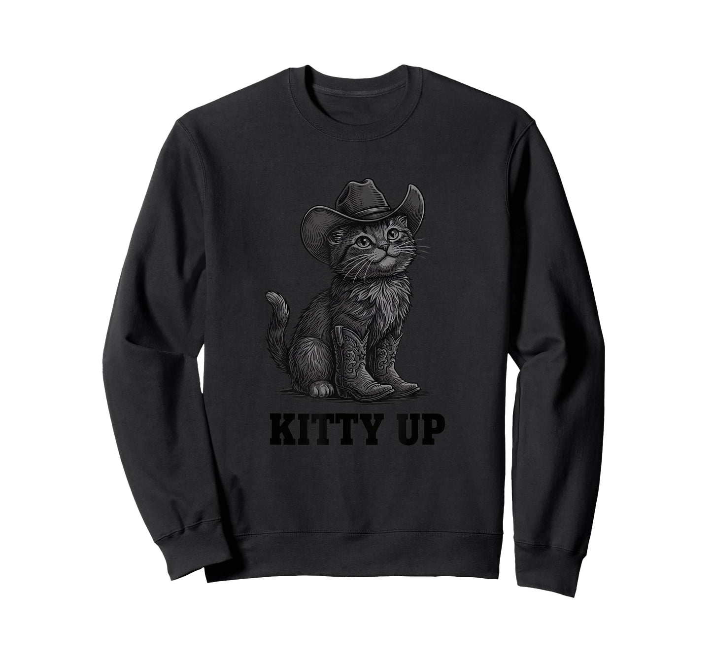 Cowboy Cat Kitty Up Vintage Western Cat T-Shirt