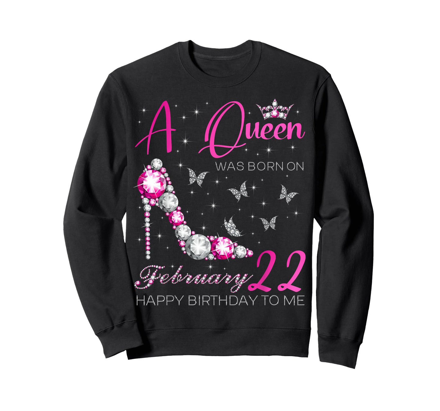 A Queen was Born on February 22, 22nd February Bday Party T-Shirt