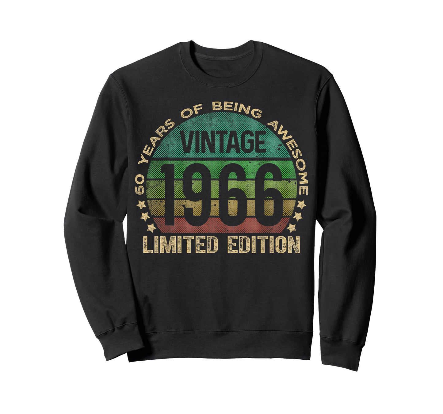 60 Year Old Gifts Vintage 1966 Limited Edition 60th Birthday T-Shirt