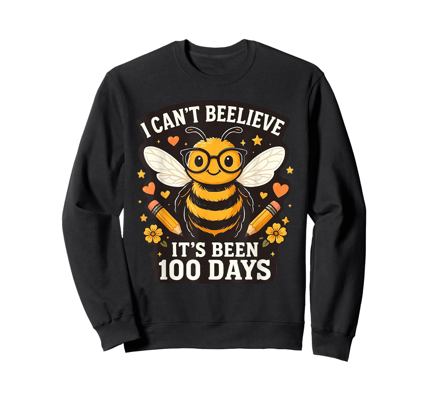 I Can't Believe Its Been 100 Days Funny Bee 100th Day School T-Shirt