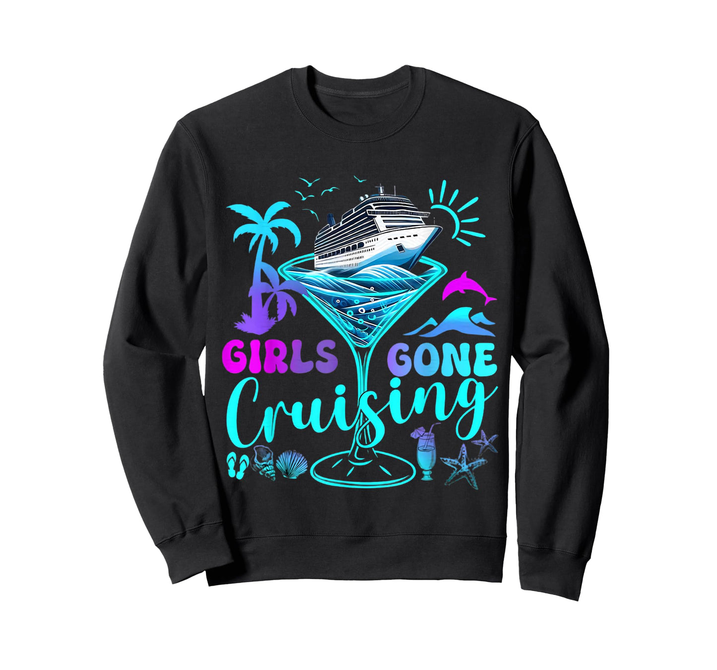Womens Girls Gone Cruising Trip 2026 Cruise Besties Friends T-Shirt
