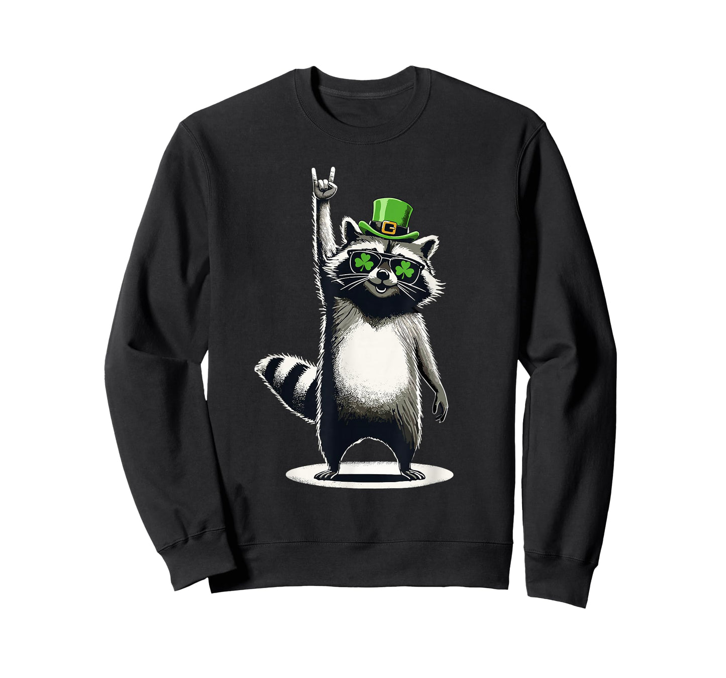 Raccoon St Patty's Shamrock Funny St Patrick's Day T-Shirt