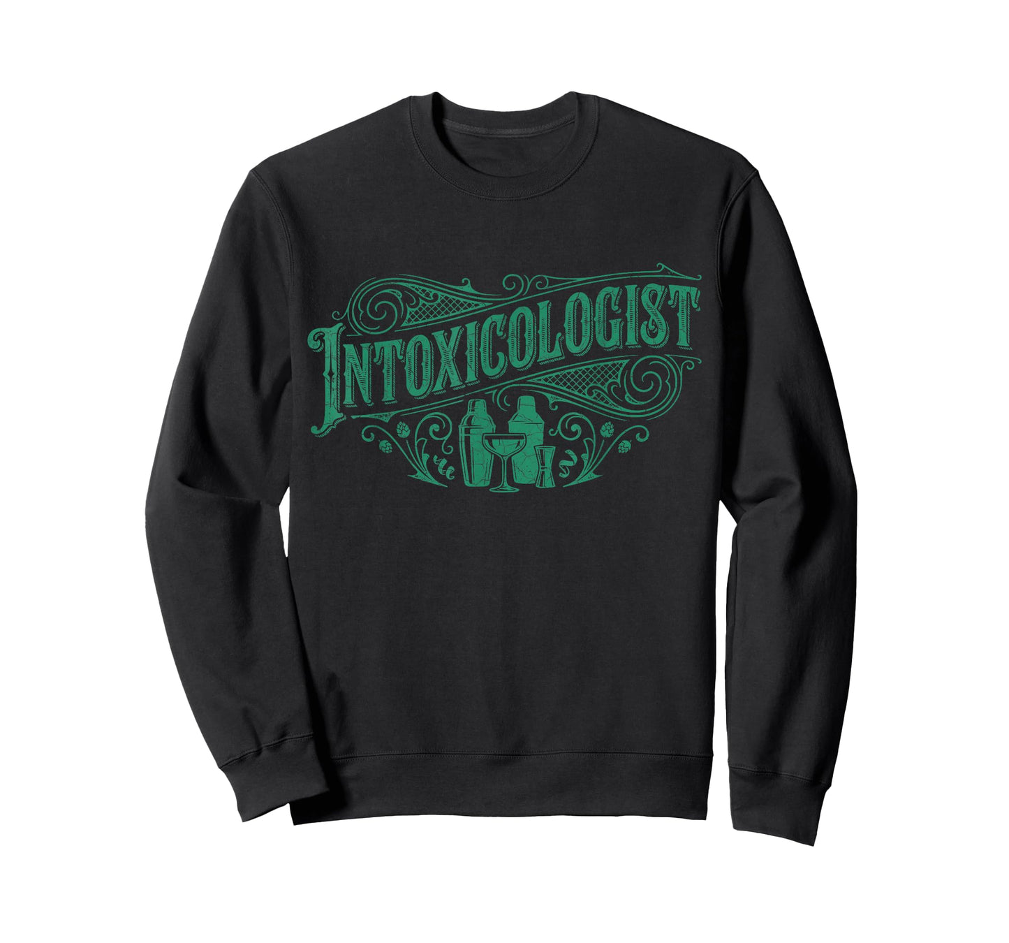 Funny Retro Intoxicologist Cocktail Lover Bartender Vintage T-Shirt