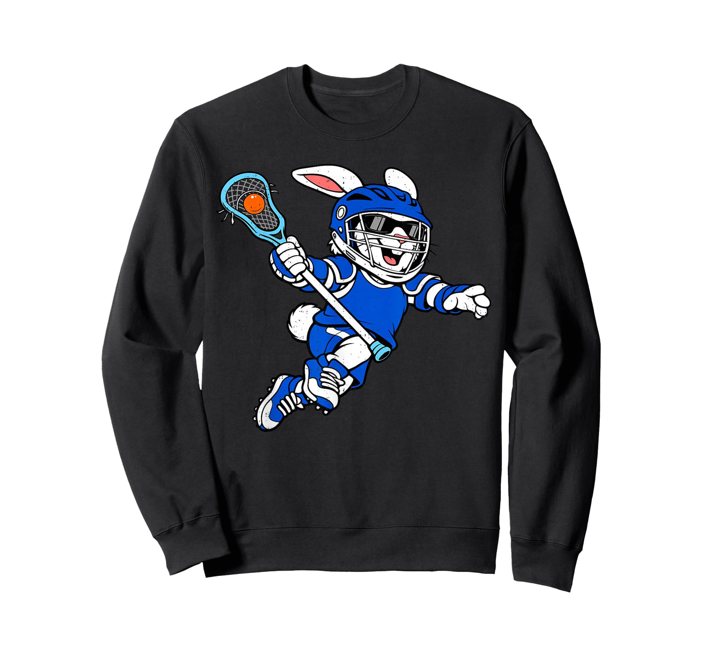 Bunny Playing Lacrosse Rabbit Easter Sport Men Boys Kids T-Shirt