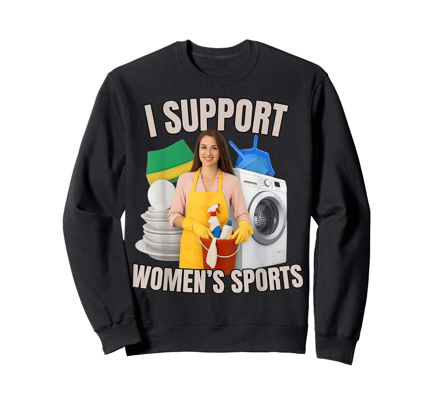 I Support Women's Sports Unwearable Aduld Humor Bootleg T-Shirt