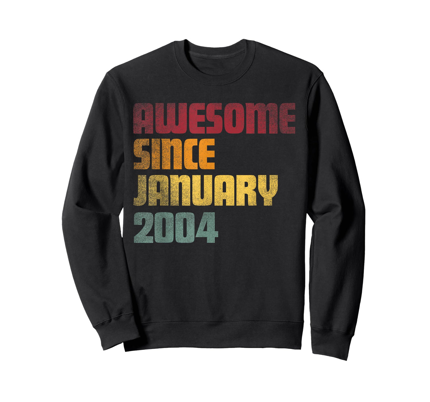 Awesome Since January 2004 22nd Birthday - Vintage T-Shirt