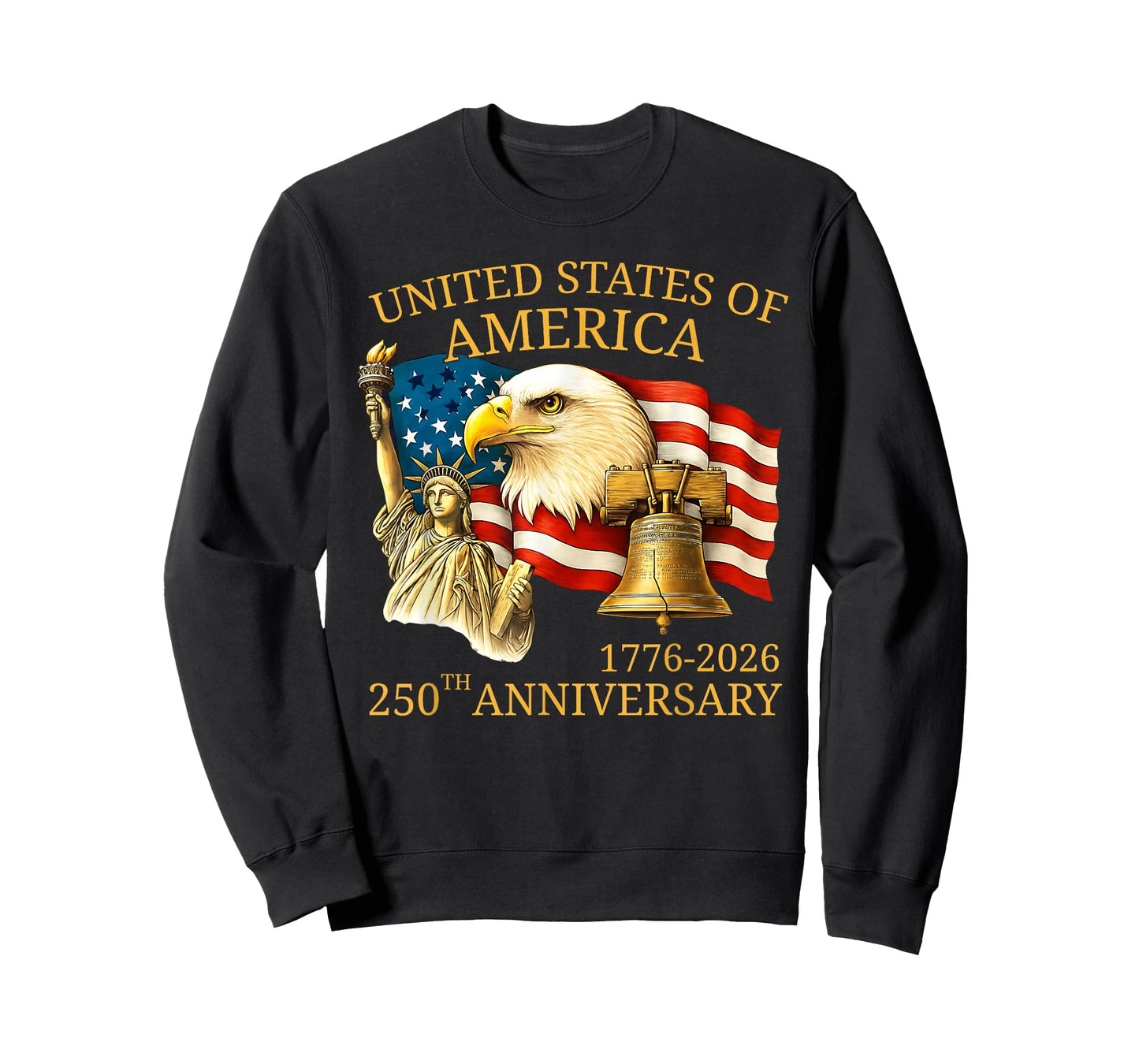 Eagle and Flag 250th Birthday America Since 1776 T-Shirt