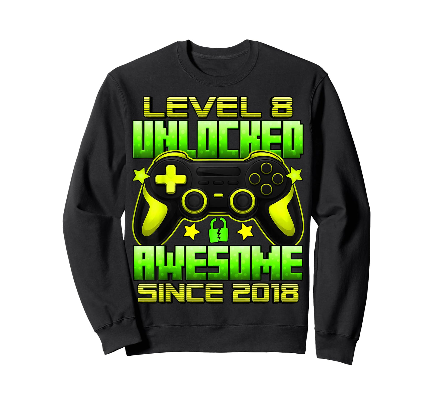Level 8 Unlocked 8 Year Old Gifts for Boys 8th Birthday Boy T-Shirt