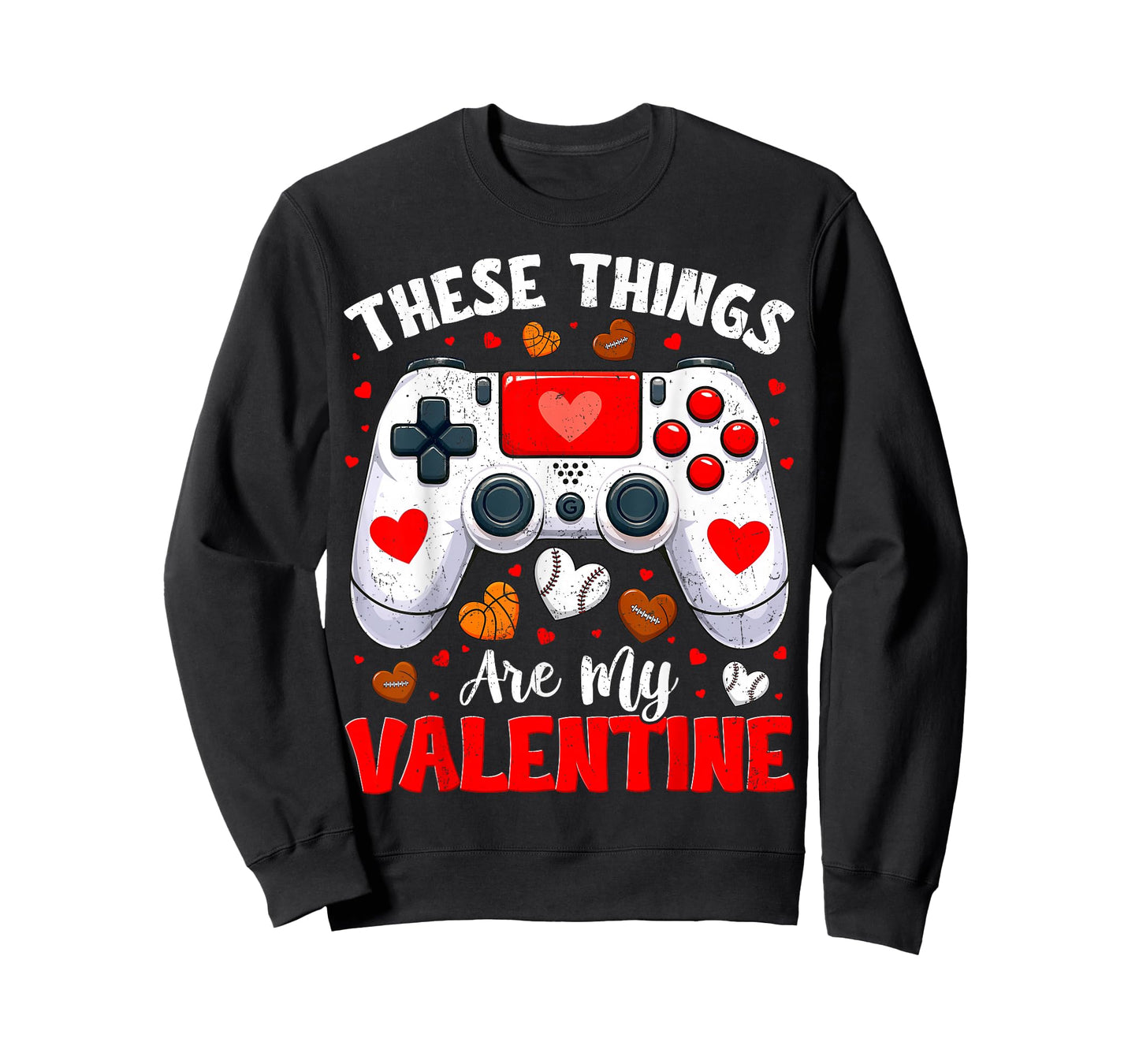 These Thing are My Valentine Gaming Sports Outfit Boy Kid T-Shirt